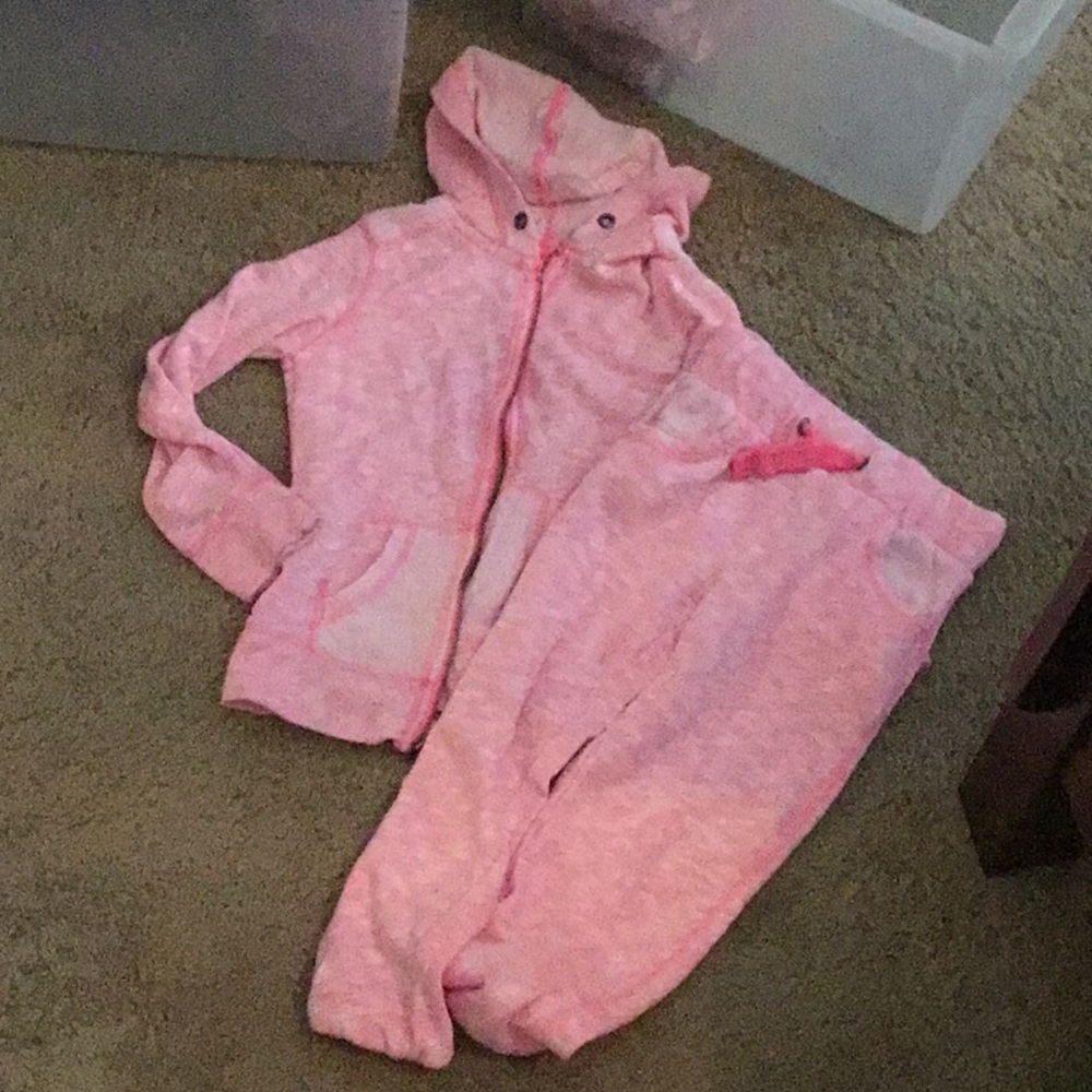Pink sweatsuit